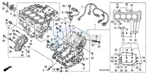 CBF1000AA Europe Direct - (ED / ABS) drawing CRANKCASE