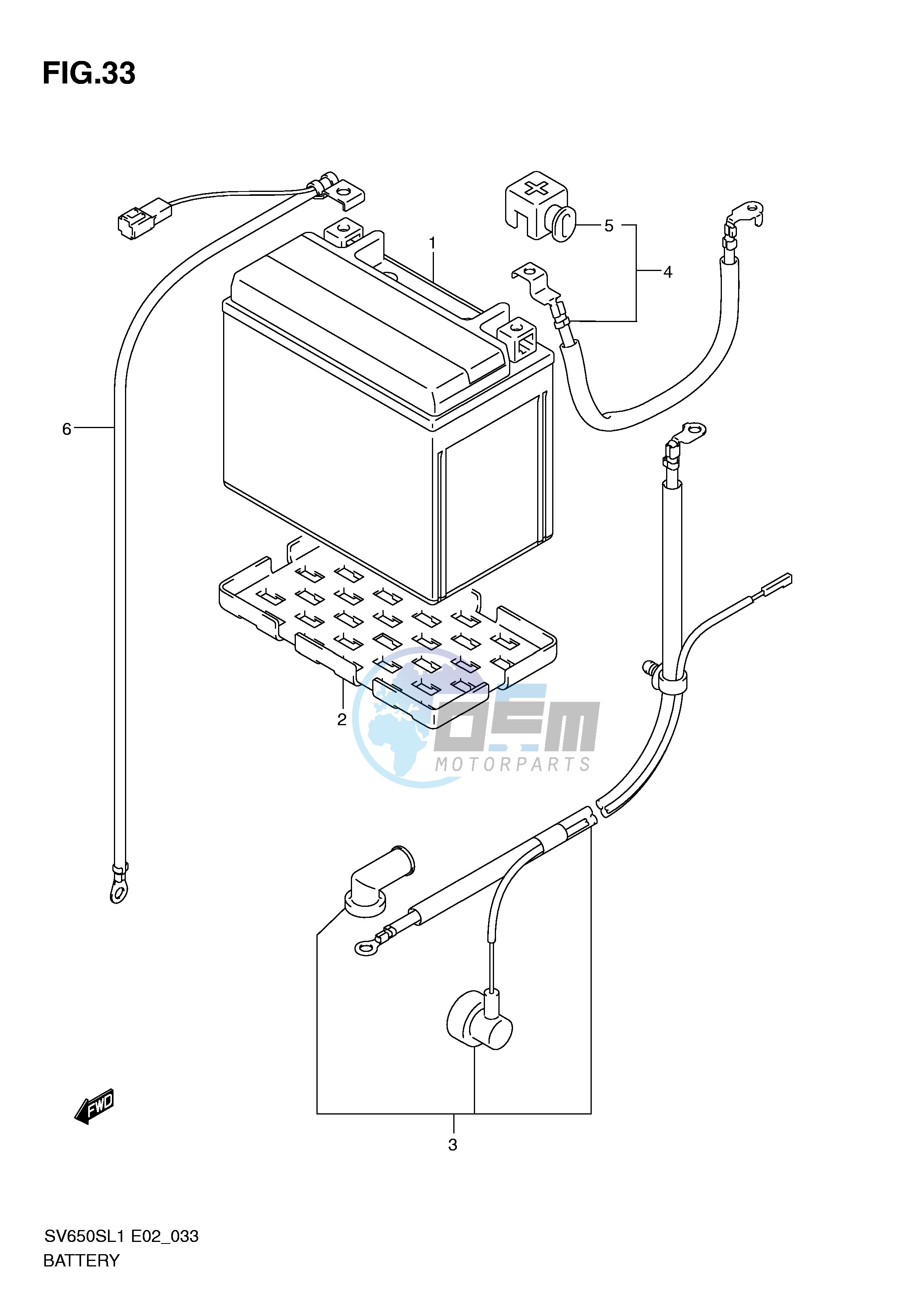 BATTERY (SV650SUL1 E24)