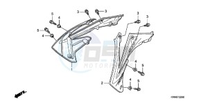 CRF250RC drawing RADIATOR SHROUD