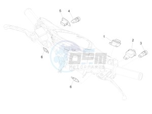 LIBERTY 125 4T E4 POSTE (EMEA) drawing Selectors - Switches - Buttons