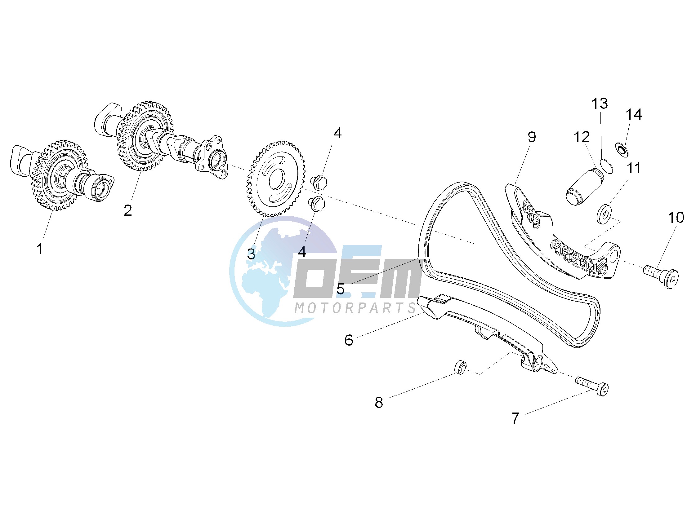 Front cylinder timing system