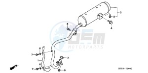 TRX90XD TRX90 Europe Direct - (ED) drawing EXHAUST MUFFLER