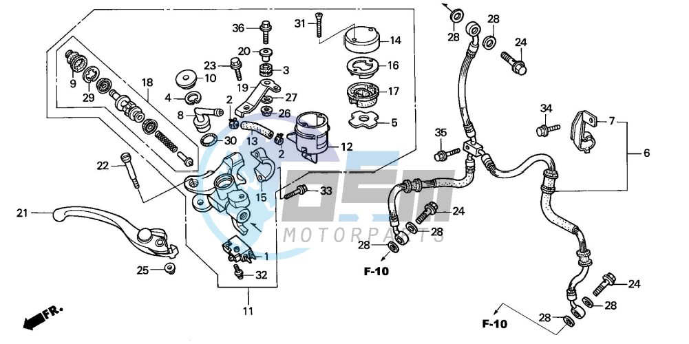 FR. BRAKE MASTER CYLINDER