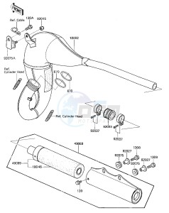 KX 125 C [KX125L] (C1) [KX125L] drawing MUFFLER