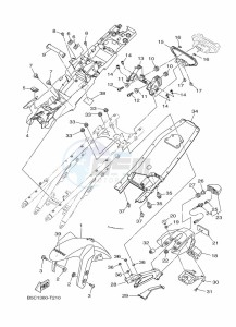 TRACER 900 GT MTT850D (B1JD) drawing FENDER