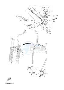 XT660Z TENERE (2BD6 2BD6 2BD6) drawing FRONT MASTER CYLINDER