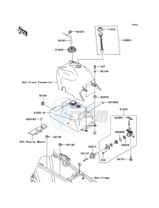 KVF360 KVF360B8F EU drawing Fuel Tank