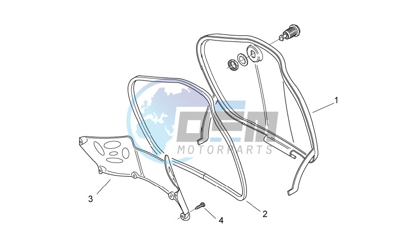 Central body I - Glove comp.door