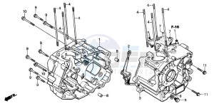 CB250P drawing CRANKCASE