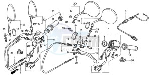 VT750C drawing SWITCH/CABLE