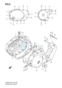 VZ800 (E3-E28) MARAUDER drawing CRANKCASE COVER