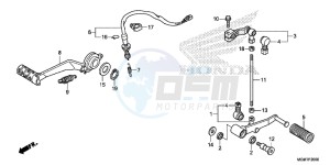 CB600FD Hornet 3ED drawing PEDAL