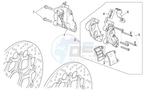 Breva 1200 drawing Front brake caliper