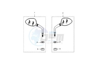 JET FORCE - 125 cc drawing MIRROR