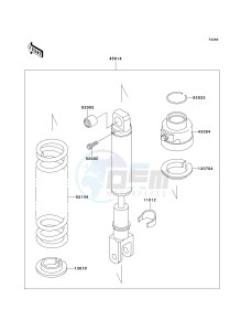 KL 650 A [KLR650] (A15-A19) [KLR650] drawing SHOCK ABSORBER-- S- -