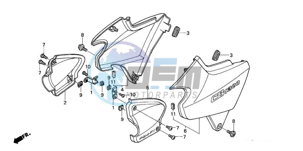 SIDE COVER (CB1300F/F1)