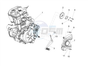 SX 125 E4 (APAC) drawing Engine-Completing part-Lever