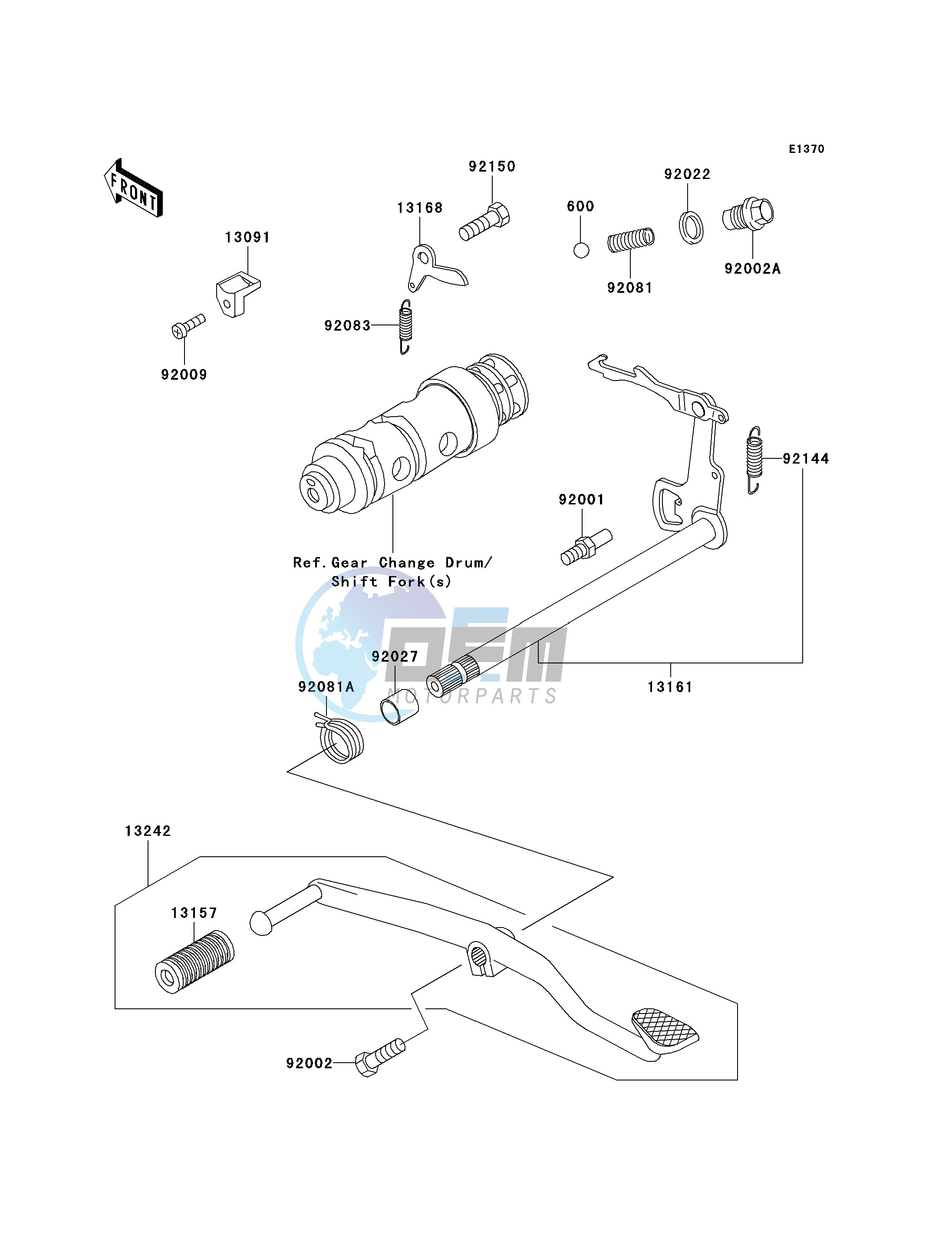 GEAR CHANGE MECHANISM