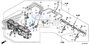 CBR600RRD CBR600RR UK - (E) drawing THROTTLE BODY