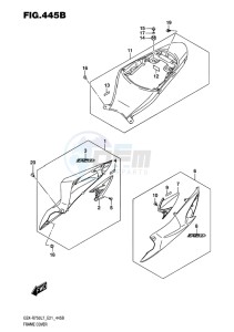 GSX-R750 EU drawing FRAME COVER (YWW,KGK)