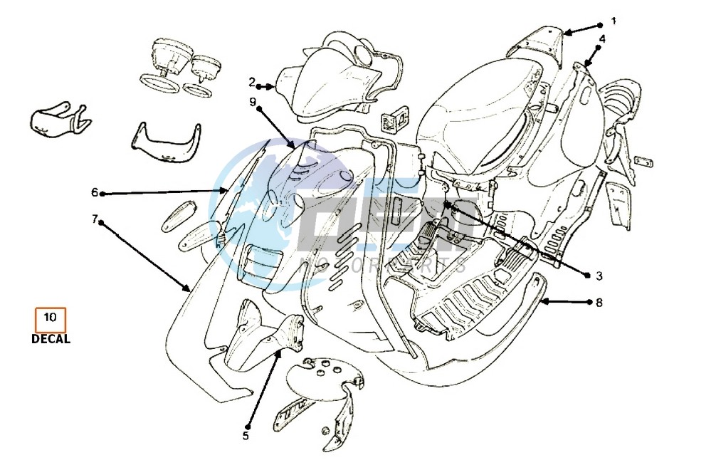 Colored parts