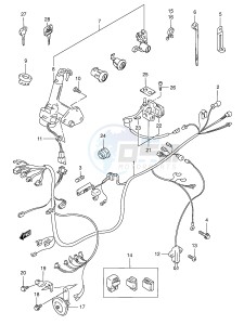 AN125 (E2) Burgman drawing WIRING HARNESS (MODEL Y)