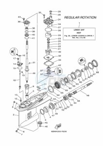 F150DET drawing PROPELLER-HOUSING-AND-TRANSMISSION-1