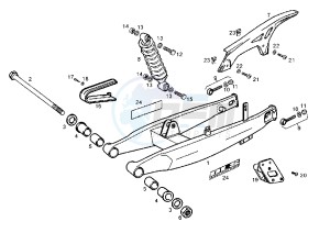 SENDA R - 125 drawing REAR ARM