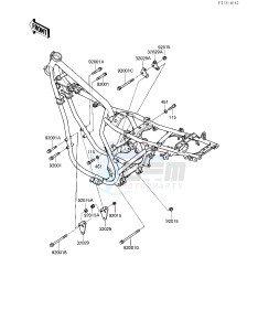 EX 305 B [GPZ 305] (B1) [GPZ 305] drawing FRAME FITTINGS