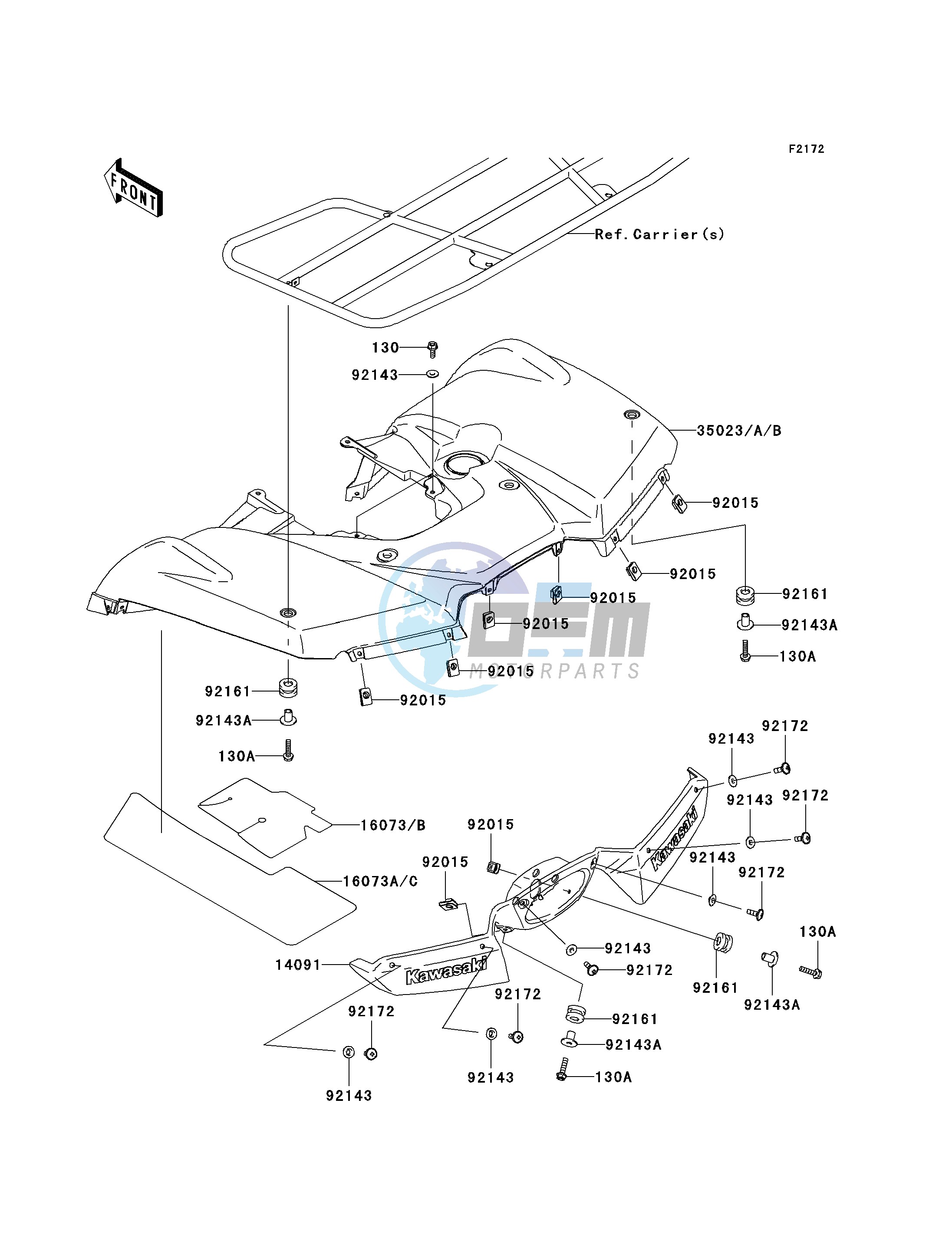 REAR FENDER-- S- -