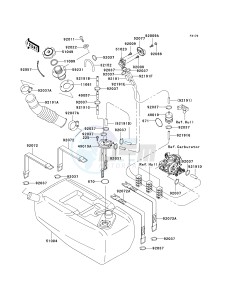 JT 1200 [1200 STX-R] (A1-A2) [1200 STX-R] drawing FUEL TANK