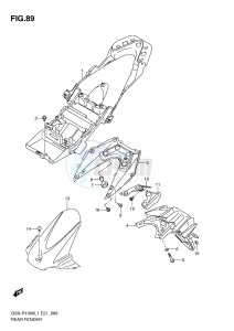 GSX-R1000 (E21) drawing REAR FENDER (GSX-R1000L1 E14)