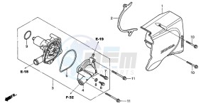 CBF500A drawing WATER PUMP