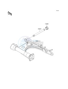 VN 1500 B [VULCAN 88 SE] (B1-B3) N8FA drawing SWINGARM