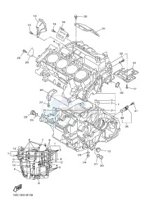 FJR1300A FJR1300A ABS (1MC9 1MCA 1MCB) drawing CRANKCASE