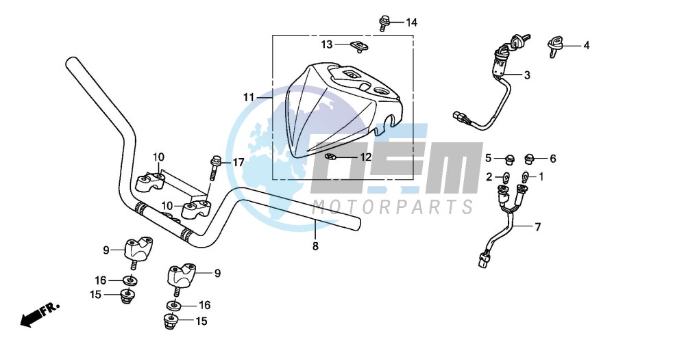 HANDLE PIPE (TRX300EX'07,'08)