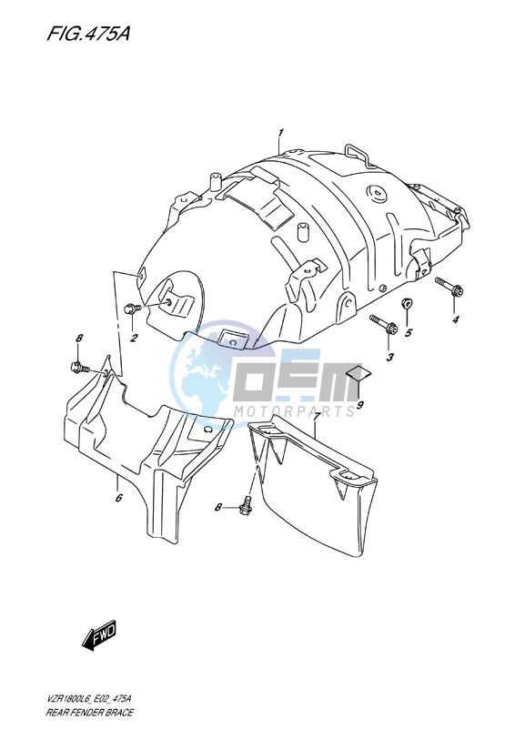 REAR FENDER BRACE