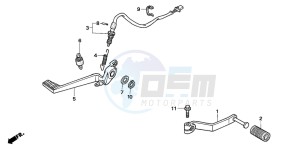 VFR800 drawing PEDAL