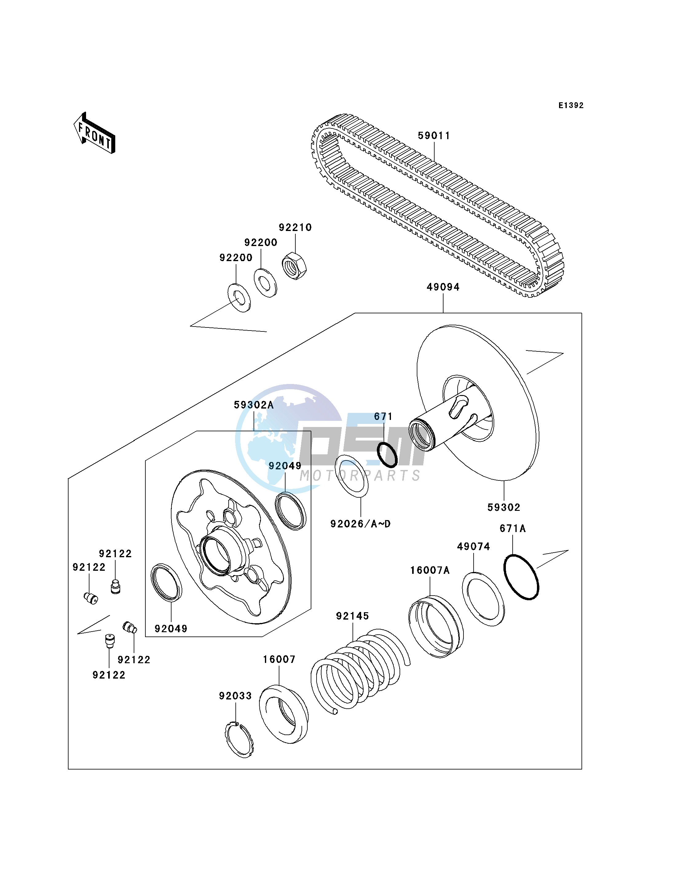 DRIVEN CONVERTER_DRIVE BELT