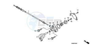 TRX250XA Australia - (U) drawing REVERSE CABLE