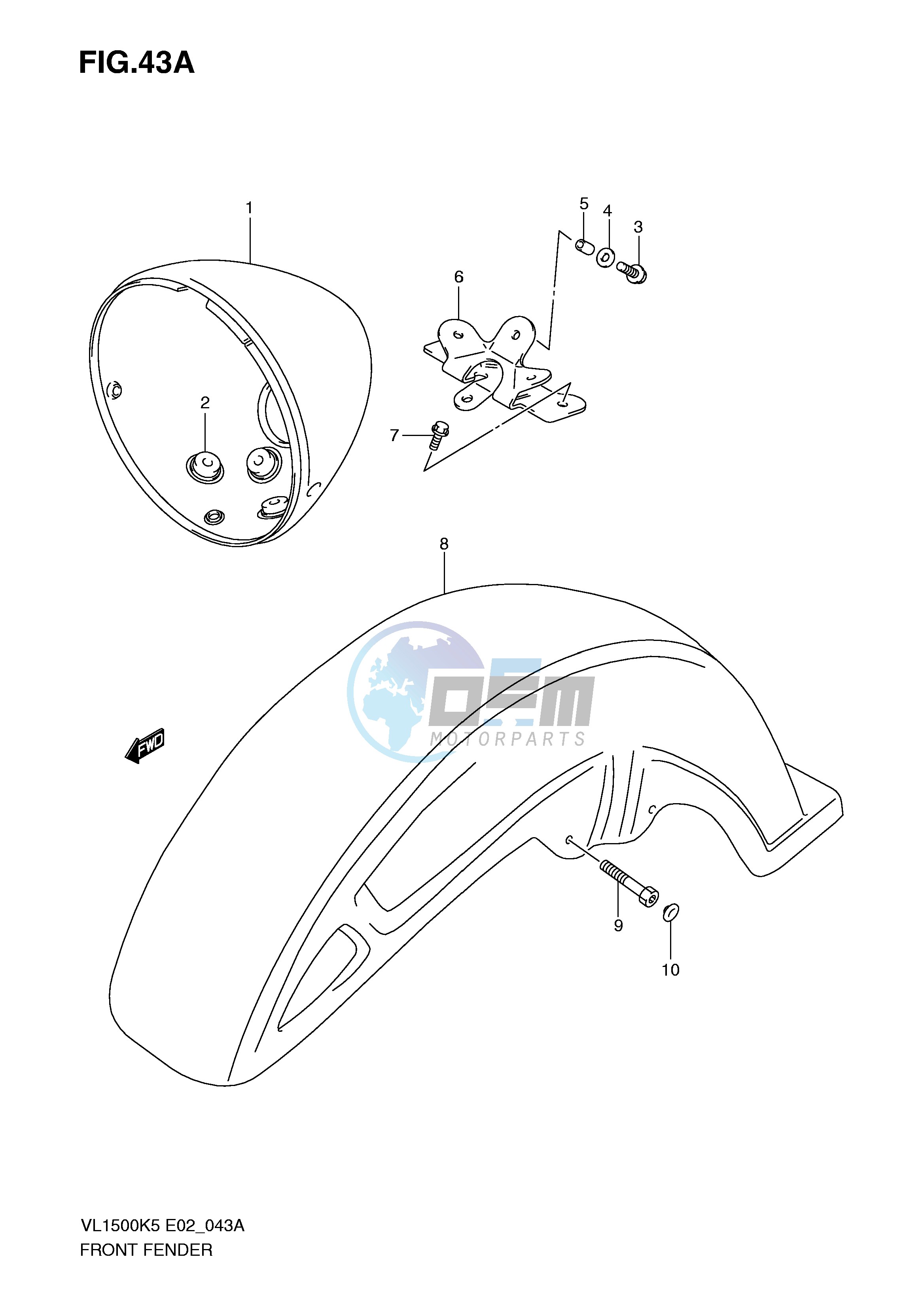 FRONT FENDER (MODEL K9)