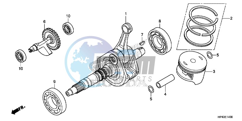 CRANK SHAFT/PISTON