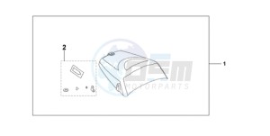 CBF1000T9 UK - (E / ABS MKH) drawing SEAT COWL*NHA48M*