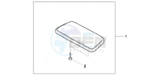 GL1800A UK - (E / MKH) drawing TRUNK VANITY MIRR