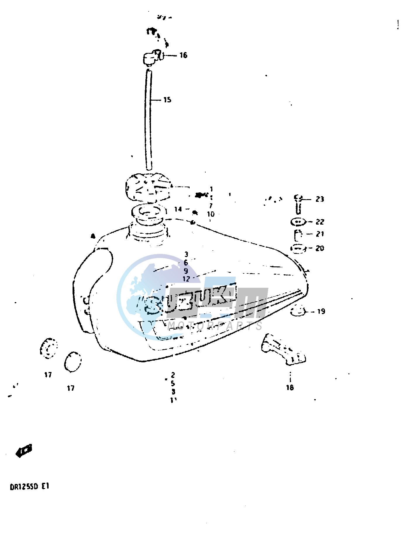 FUEL TANK (MODEL D:E2,E4,E15,E17,E18,E21,E22,E25,E26)