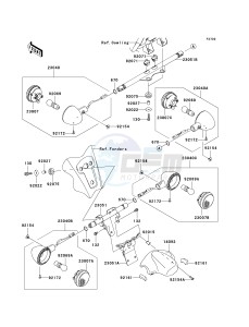 VN 1700 A [VULCAN 1700 VOYAGER] (9FA) A9FA drawing TURN SIGNALS