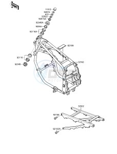 ZX 600 C [NINJA 600R] (C1-C2) [NINJA 600R] drawing FRAME