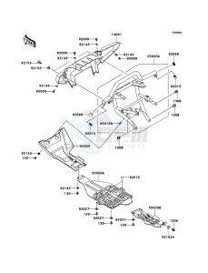 KVF750 4x4 KVF750A7F EU GB drawing Guard(s)