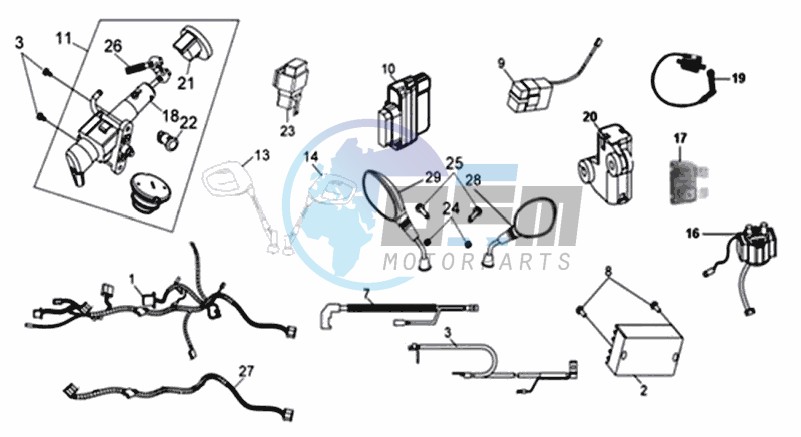 WIRING HARNASS - ELECTRONIC PARTS