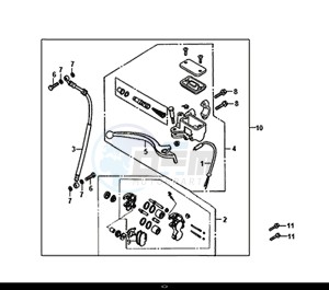 ORBIT II 50 (25 KM/H) (AE05W8-NL) (L8-M0) drawing FRONT BRAKE MASTER CYLINDER